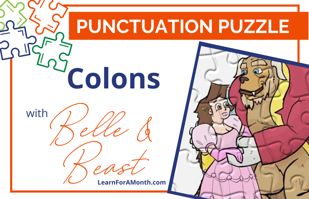 Colons with Belle and Beast (Punctuation Puzzle)