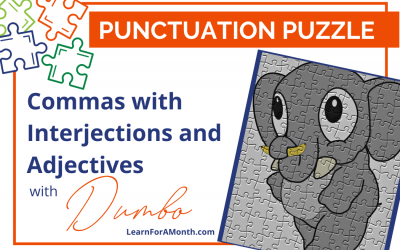 Commas with Interjections and Adjectives with Dumbo (Punctuation Puzzle)