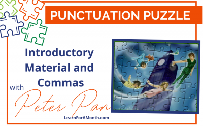 Introductory Material and Commas with Peter Pan (Punctuation Puzzle)